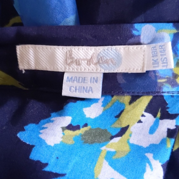 '50s inspired Boden silk skirt. EUC, size 14. - Picture 4 of 6